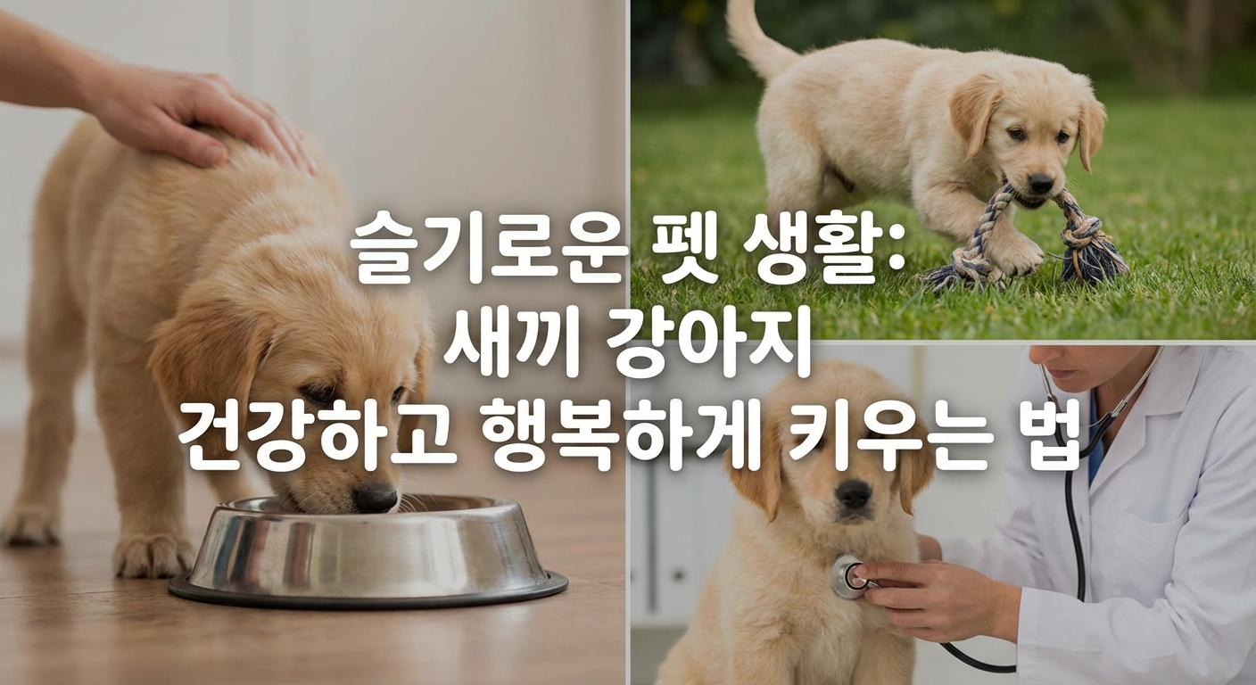 슬기로운 펫 생활새끼 강아지 건강하고 행복하게 키우기